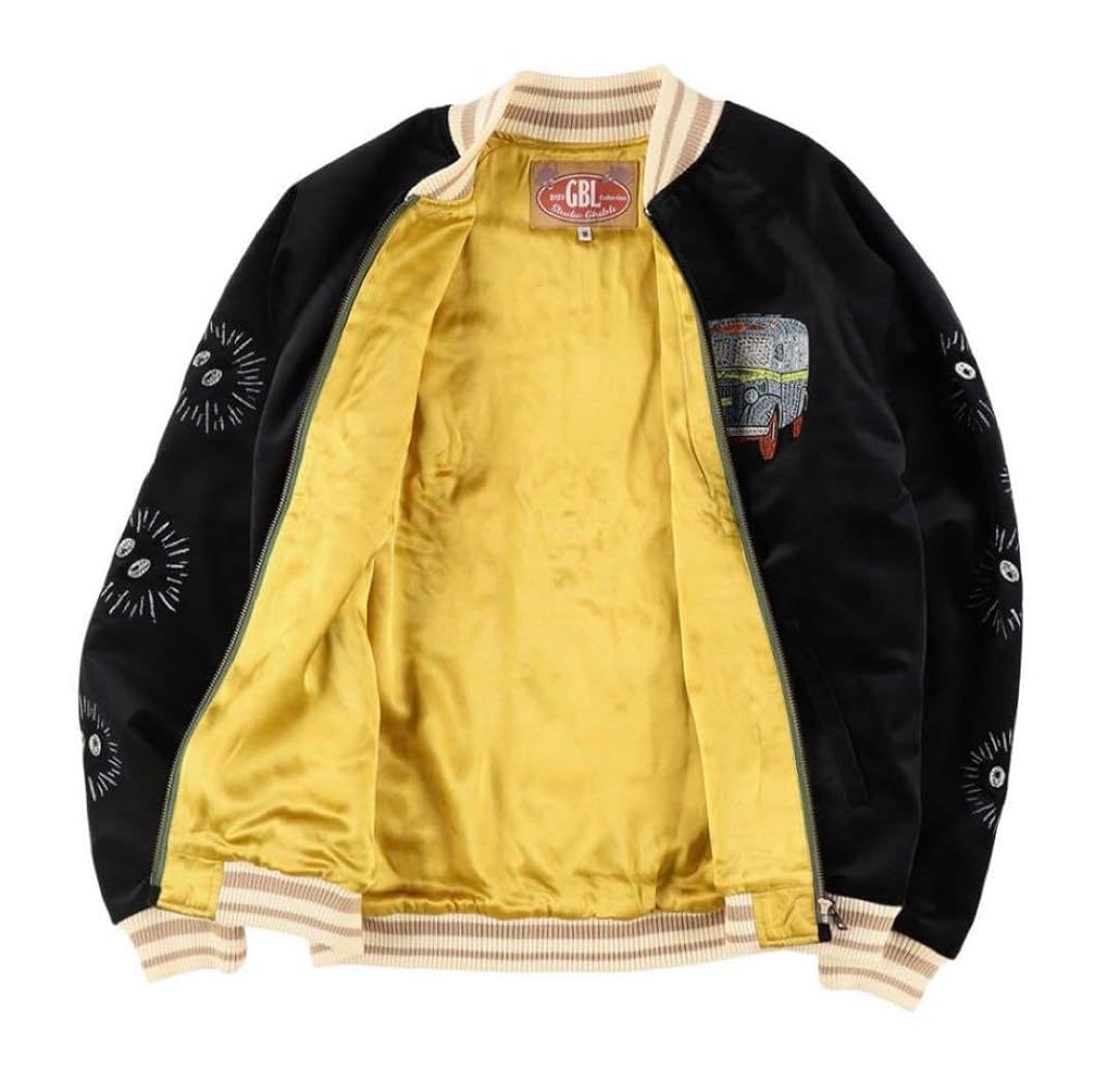Amazon | スカジャン ネコバス メンズ XL GBL ジブリ | コート